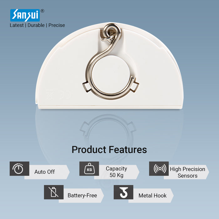 Battery-Free Digital Luggage Scale(with metal hook)