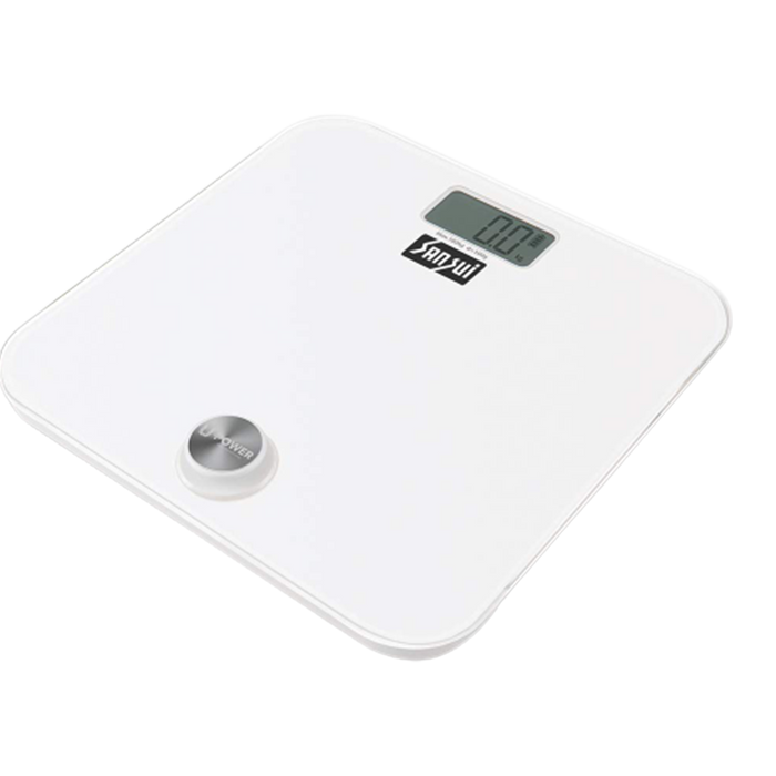 Sansui Electronics Battery-free Digital Bathroom Body Weighing Scale (180 kg, White)