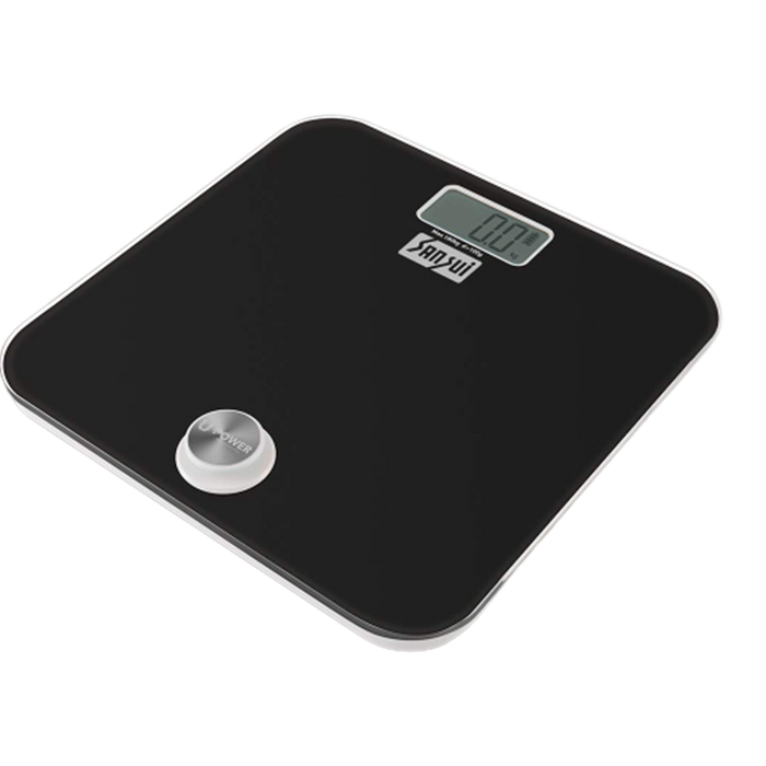 Sansui Electronics Battery-free Digital Bathroom Body Weighing Scale (180 kg, Black)