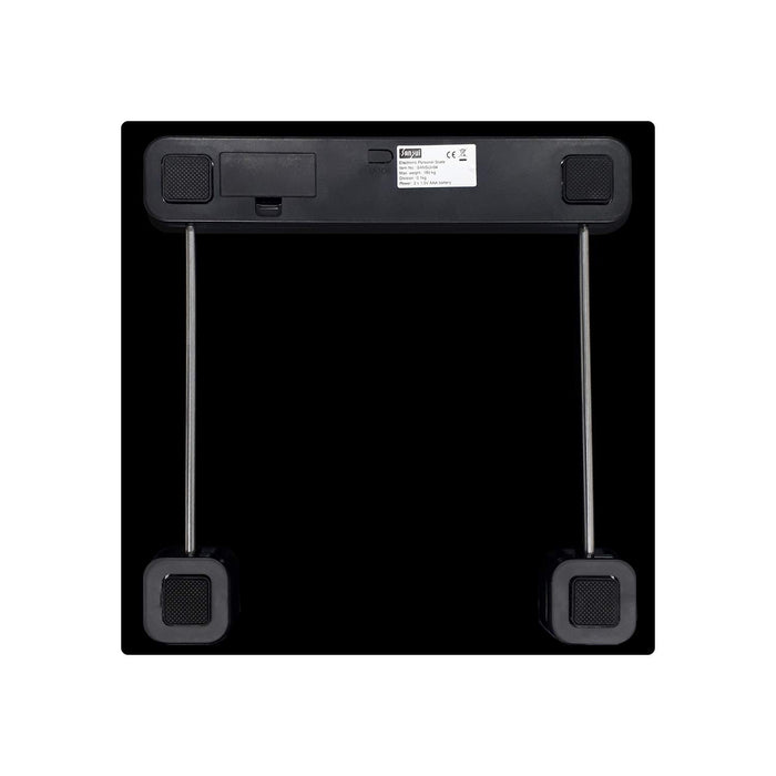 Sansui Electronics Digital Personal Body Weight Scale with Step-On Technology, 180 kg (Black)